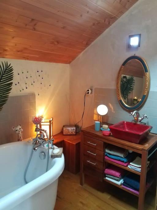 Chambres Et Coin Repas Coco Eco Bédouès Esterno foto